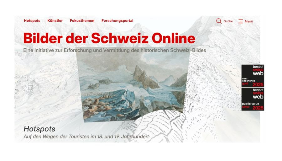 «Voyages Pittoresques»: Bilder der Schweiz Online